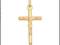 WIDOCZNY DUŻY ZŁOTY KRZYŻ KRZYŻYK ZE ZŁOTA pr.585