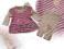 BABALUNO_TUNICZKA+LEGGINSY róż kwiatki/paski NB