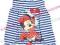 DISNEY SUKIENKA paski Minnie *w PL 3-4lata 104cm