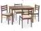 Zestaw STARTER II stół + 4 krzesła drewno