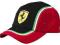 F1BUTIK - Czapka FERRARI ITALIAN CAP - BLACK / RED