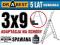 DRABINY drabina aluminiowa 3x9 SPAWANA NA SCHODY