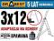 DRABINY drabina aluminiowa 3x12 SPAWANA NA SCHODY