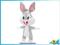 KRÓLIK BABY BUGS BUNNY LOONEY TUNES MASKOTKA 32cm