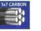 Przypon DRAGON HM 1x7 carbon steel 9kg 25cm 2szt