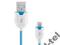 KABEL MICRO USB SPIRALA DO SAMOCHODU 05-1.7M BLUE
