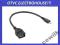 Kabel USB gniazdo A - wtyk micro USB 20cm OTG