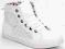 BOTKI WORKERY TRAMPKI SNEAKERSY BIAŁE 30
