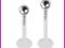 labret  PIERCING KOLCZYKI  STAL + bioplast