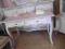 biurko konsola biala przecierana shabby chic