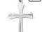 Srebrna zawieszka KRZYŻYK KRZYŻ diamentowany