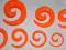 Rozpychacze spiralki expander pomarańcz 4mm