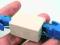 ŁĄCZNIK ZŁĄCZKA WTYKU RJ45 RJ-45 RJ 45 POZŁACANA