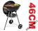 GRILL KULISTY 46CM Z POKRYWĄ PÓŁKĄ KOŁAMI OKAZJA