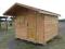 Domek drewniany ogrodowy 3x3m z wysuniętym dachem
