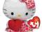 HELLO KITTY - Maskotka 15cm - SERCE (z sercem)