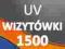 Wizytówki 1500 szt. - lakierowane - 350g lakier UV