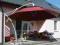 PARASOL OGRODOWY IBIZA 4,2M BURGUNDY Z PODSTAWĄ
