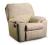 Fotel relaksacyjny LUXBRIT naturalna skóra kremowy