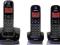 Telefon bezprzewodowy  3 słuchawki - INTERCOM