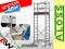 ALOSS RUSZTOWANIE ALUMINIOWE jezdne 120 kg 3,05m