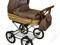 Wózek dziecięcy głęboki wiklinowy eko skóra gratis