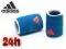 Adidas : opaska na rękę niebieska 2szt. frotka