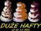 DUŻE HAFTY - TORT z 4 ręczników RĘCZNIKI z HAFTAMI