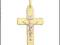 ZŁOTY KRZYŻ KRZYŻYK 585 NA CHRZEST KOMUNIĘ 2,6x1,6