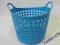 KOSZYK POJEMNIK NA KLAMERKI NIEBIESKI MOCNY TRWAŁY