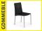 CZARNE KRZESŁO METALOWE K129 KUCHNA SALON GDM