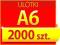 A6 2000 szt - ULOTKI - TANIA ULOTKA - SZYBKI DRUK
