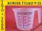 POJEMNIK MIARKA KUCHENNA 0,6 L !! Z RĄCZKĄ