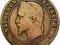 FRANCJA 10 CENTIMES 1861 ROK NAPOLEON III