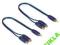 2xRCA gniazdo 1x RCA wtyk -rozgałęźnik rozdzielacz
