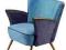 FOTEL KLUBOWY VINTAGE NOWY PRL UNIKAT DESIGN ART
