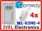 Domofon na cztery rodziny GENWAY Zestaw WL-02NE-4