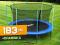 TRAMPOLINA OGRODOWA 183cm 6ft SIATKA DRABINKA HERO
