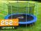 TRAMPOLINA Z SIATKĄ 252 cm +DRABINKA 3w1 NEO PRO