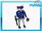 Figurka PLAYMOBIL  Policjant z krótkofalówką