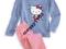 C&amp;A PIŻAMA piżamka HELLO KITTY welur 98/104