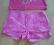 KRÓTKIE RÓŻOWE SPODENKI GIRLS ROZ 146CM  stan BDB