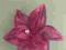 STORCZYK OZDOBNY WYKONANY Z SATYNY CIEMNY RÓŻOWY