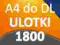 ULOTKI A4 SKŁADANE do DL 1800 szt -Wysoka jakość-