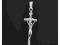 34 Krzyż ze SREBRA p.925 z UKRZYŻOWANYM JEZUSEM!