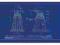 DOCTOR WHO Blueprint obraz na płótnie 55x30 CVG010