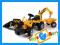 SMOBY TRAKTOR MAX Z PRZYCZEPĄ I KOPARKĄ NA PEDAŁY