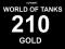 WOT 210 GOLD ZŁOTO KOD SMS WORLD OF TANKS AUTOMAT