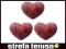 Wibrastop Pro's Pro Twinkle Heart (3 szt.) - red