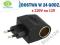 Przejścówka ADAPTER ZASILANIA z 220V na 12 V O66